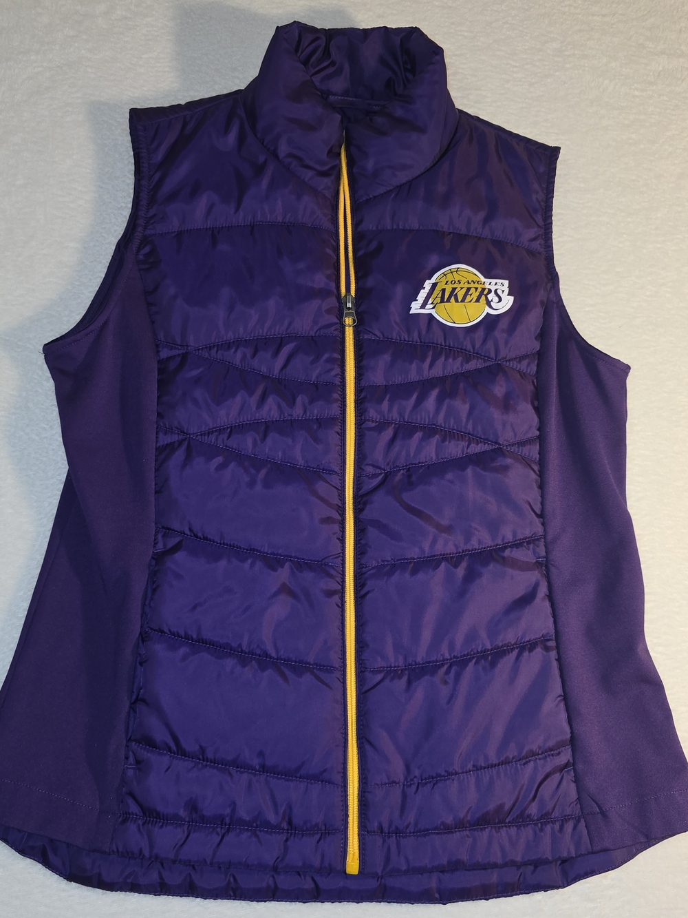 G-III Los Angeles Lakers Women's Purple And Gold Vest Size S NBA Basketball